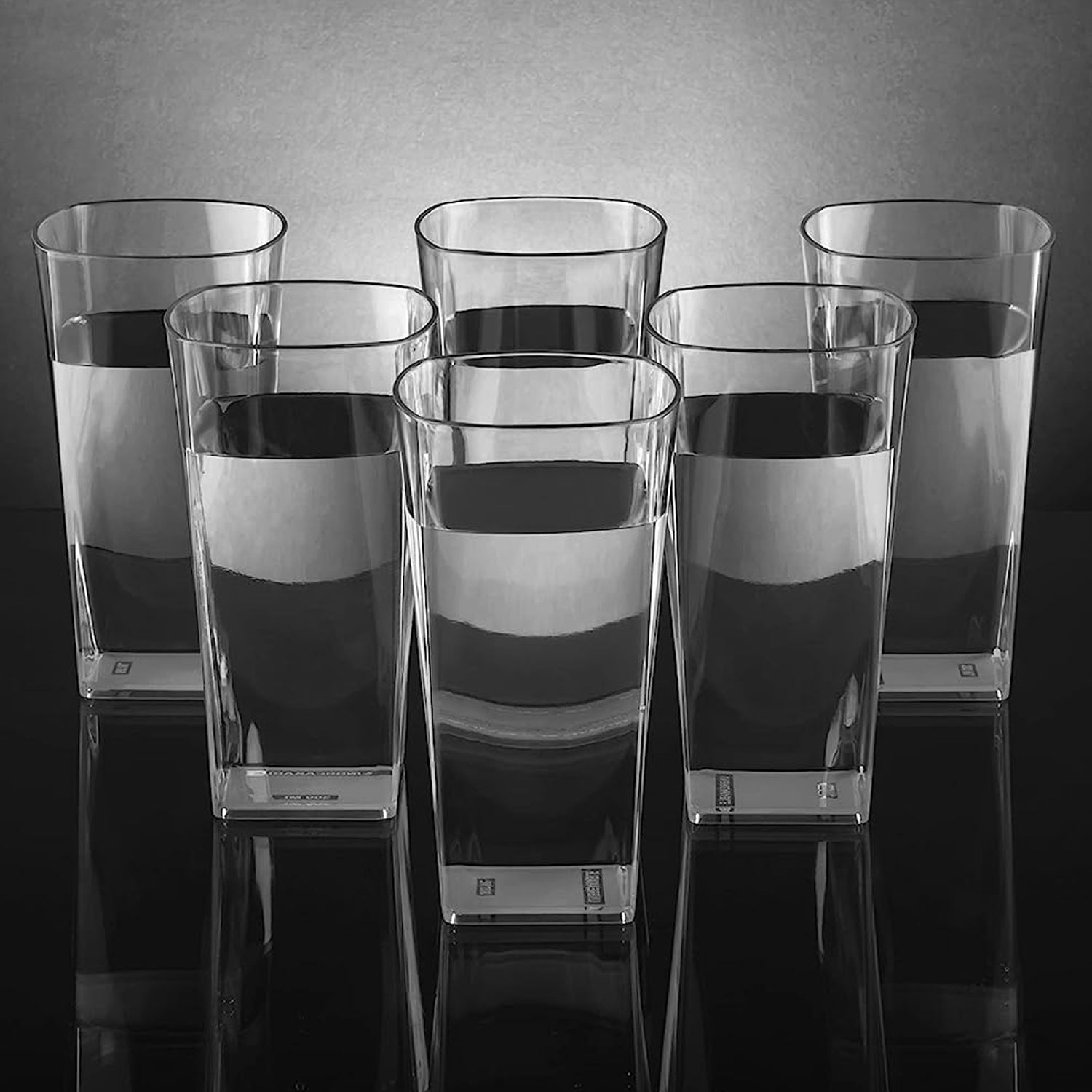 4973 Unbreakable Stylish Transparent Square Design Water/Juice/Beer/Wine Tumbler Plastic Glass Set ( 300 ML, Pack of 6) DeoDap 4973 Unbreakable Stylish Transparent Square Design Water/Juice/Beer/Wine Tumbler Plastic Glass Set ( 300 ML, Pack of 6) DeoDap